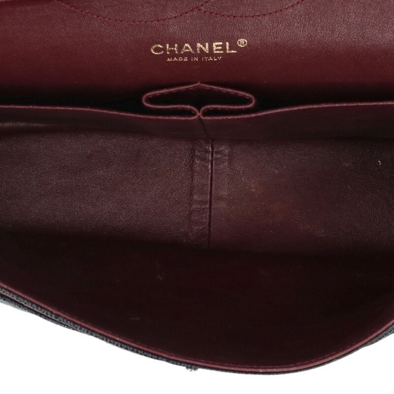 Chanel Matelasse 30 Double Flap Caviar Skin Chain Shoulder Bag For Men 30