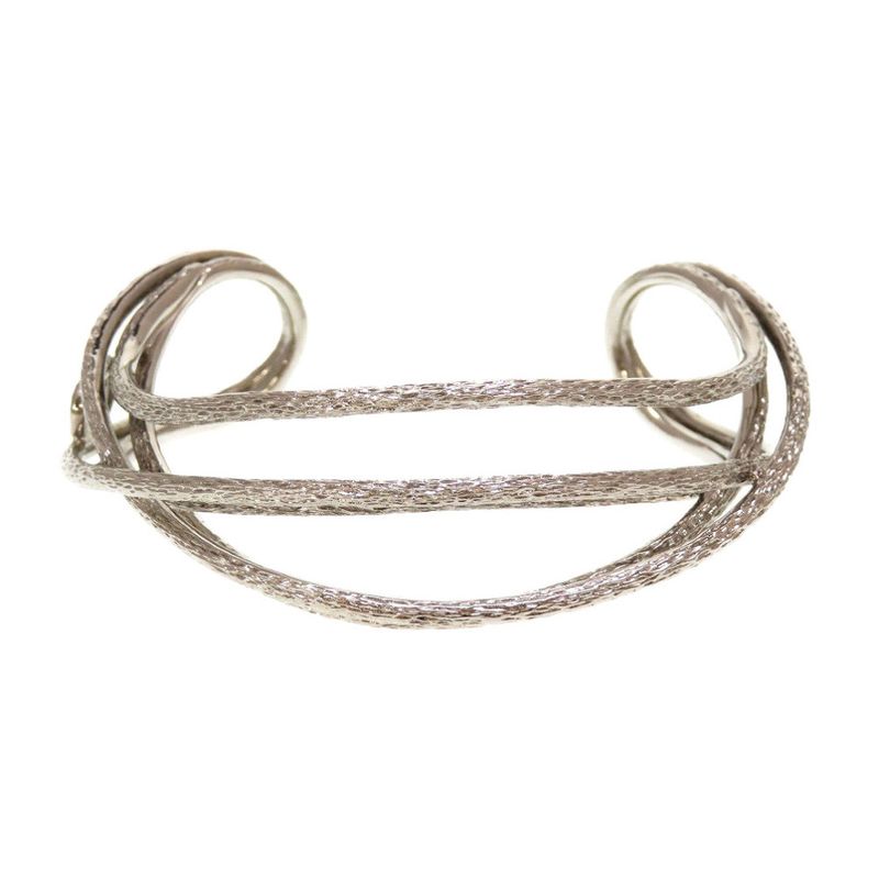 Christian Dior CD Logo Metal Silver Bracelet Bangle 0029 Christian Dior