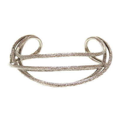 Christian Dior CD Logo Metal Silver Bracelet Bangle 0029 Christian Dior