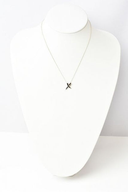 Tiffany & Co Necklace Pendant Silver Tiffany & Co Paloma Picasso Cross Motif
