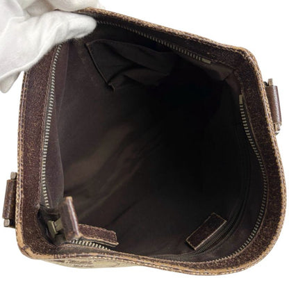 Gucci Shoulder Bag Sherry Line GG Canvas Brown Tricolor Crossbody Bag