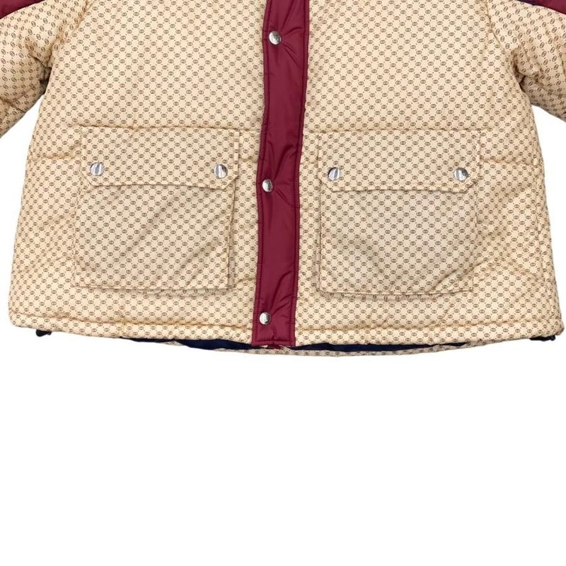 Gucci Down Jacket GG Parachute Nylon Padded Jacket 663279 42 Size Beige