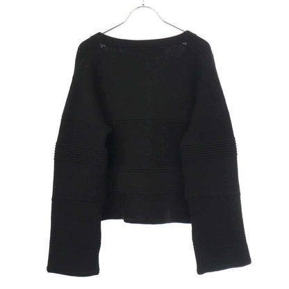 Hermes Jacquard Knit Bolero Cardigan Black 40