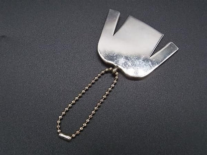 Chanel Coco Mark Key Holder Strap Charm Women's Cream Fd2820