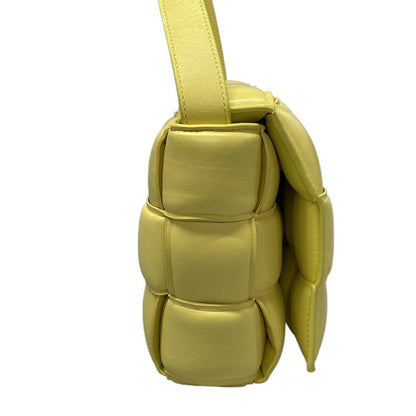 Bottega Veneta Shoulder Bag Padded Cassette Yellow Lambskin