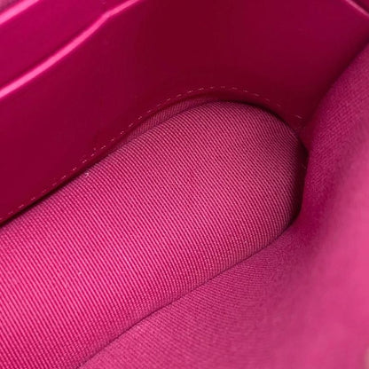 Chanel Shoulder Bag Classic Chain Clutch Matelasse Caviar Skin Coco Mark Pink