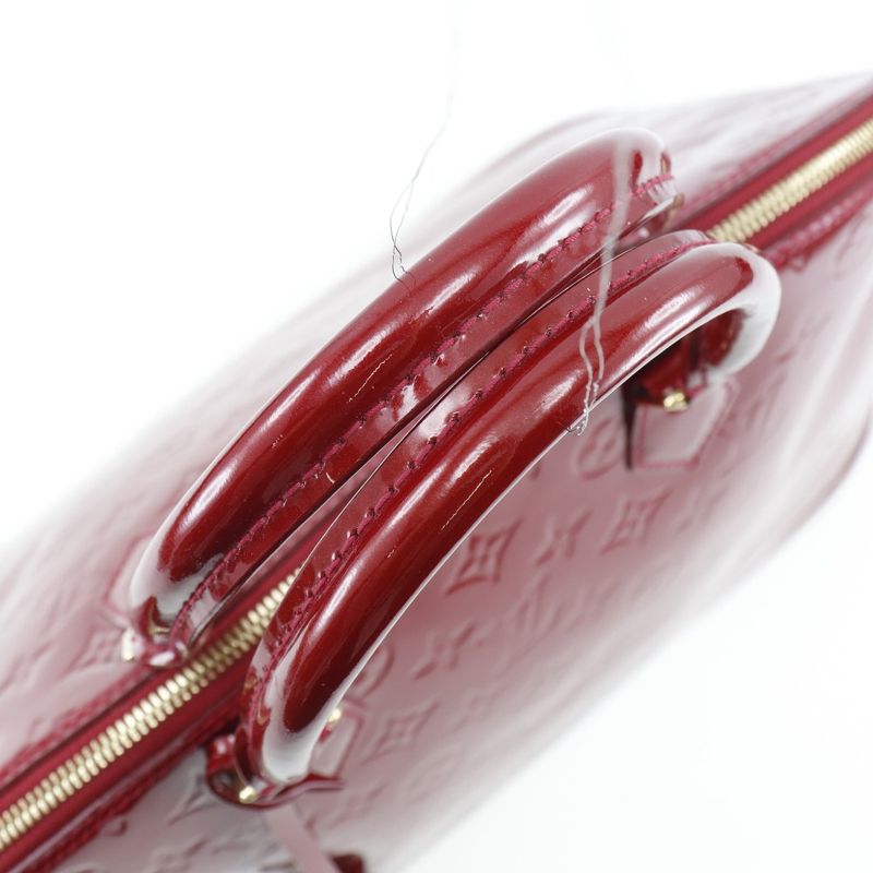 Louis Vuitton Alma GM M93596 Monogram Vernis Pomme D'amour Red Sn2133 Ladies
