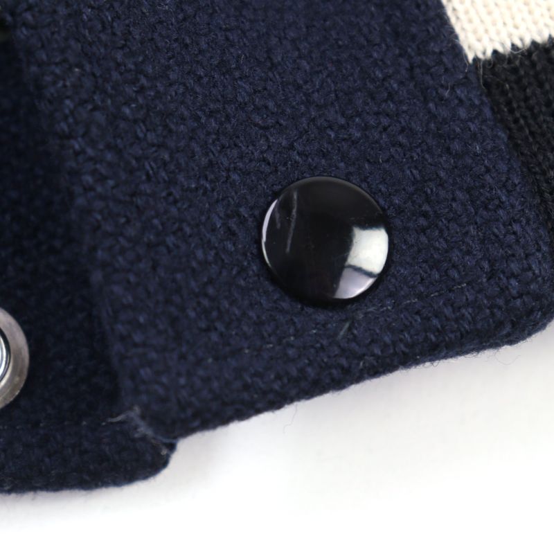 Saint Laurent Paris 14AW 354728 Wool Eddy Period Leather Switching Stajan Teddy