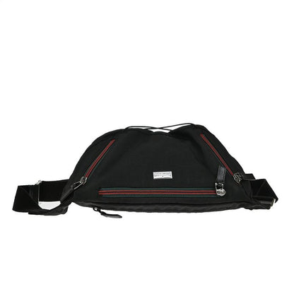 Gucci Body Bag Sherry Waist Pouch Black Canvas 88ka616