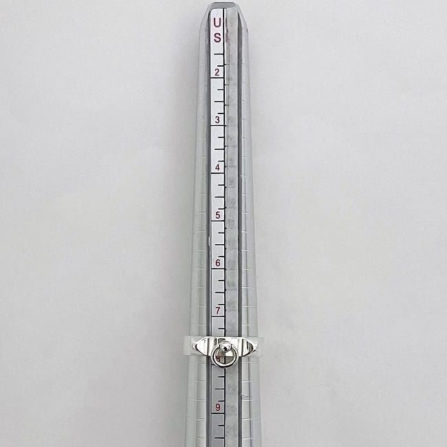 Hermes Ring Collierd Chien PM F22862 Silver Excellent Condition