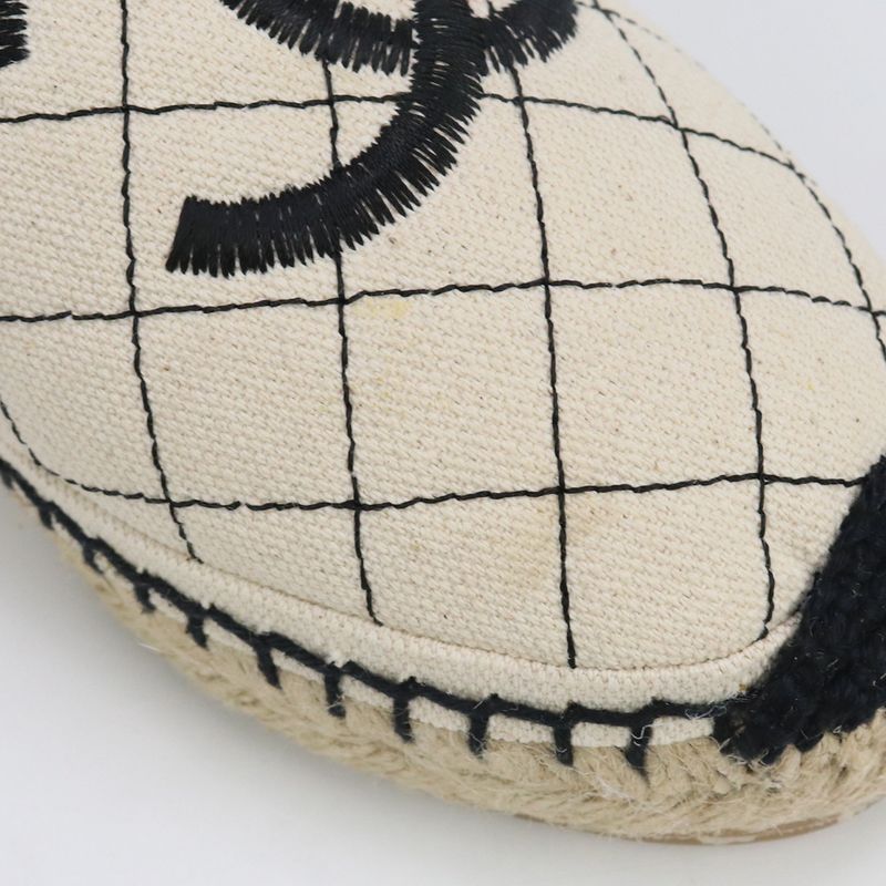 Chanel Espadrille Coco Marc Espadrille Canvas Scuff Deuce