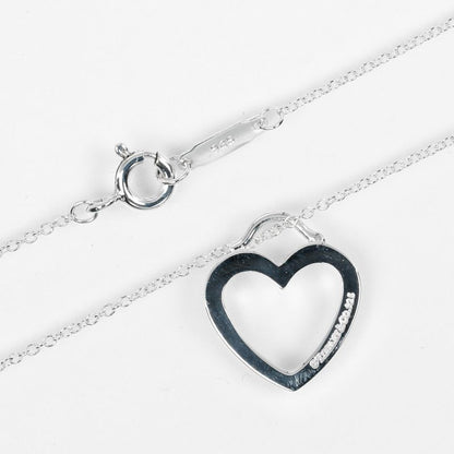 Tiffany & Co Sentimental Heart 925 Silver Ladies 2.4g Necklace
