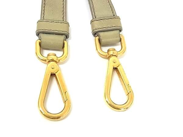 Prada Leather Shoulder Strap For Bag Shoulder Crossbody Women's Gray Fp3782