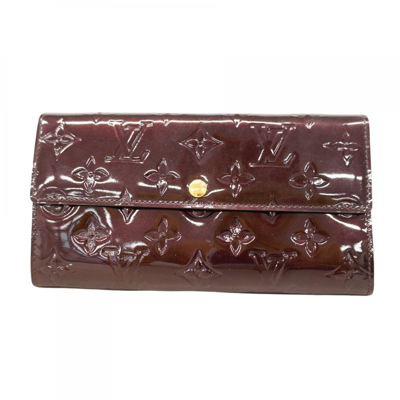 Louis Vuitton Vernis Portefeuille Sarah M91521 Rouge For Women