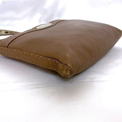 Fendi Shoulder Bag Brown Selleria 8bt092