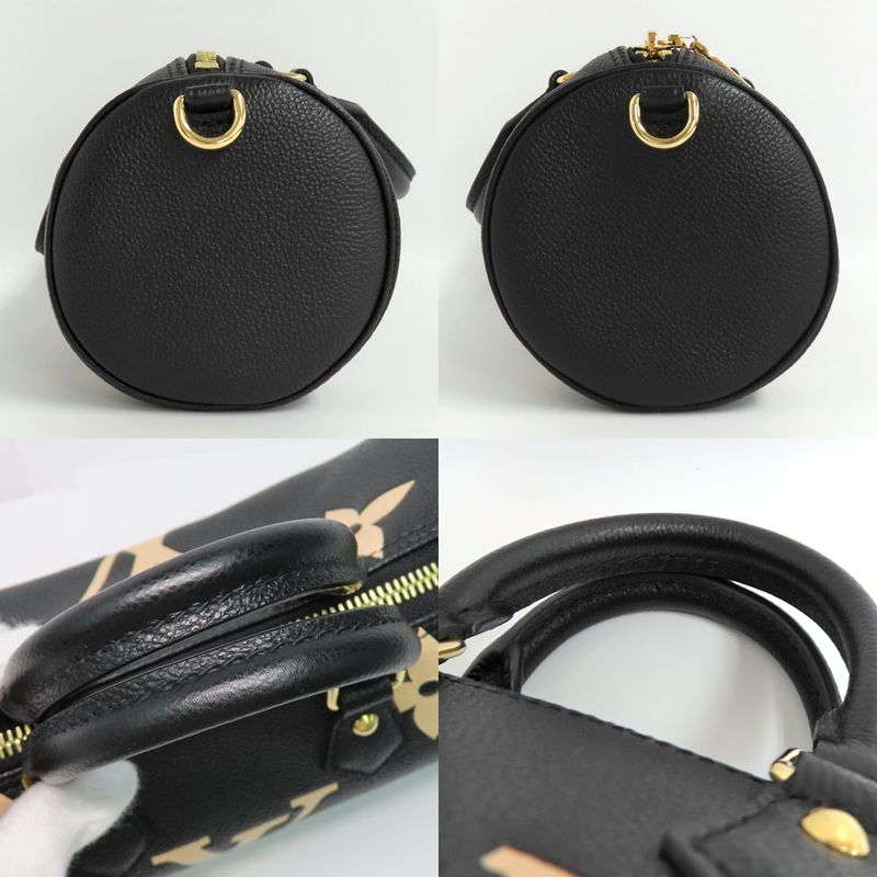 Louis Vuitton Papillon BB M45980 Monogram Empreinte 2WAY Handbag Black