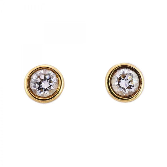 Tiffany & Co Earrings By-the-yard 1PD 18K Yellow Gold Yellow Gold Diamond Ladies