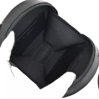 Bvlgari Bee Zero One Mini Shoulder Bag Logo Leather Black 80bs126