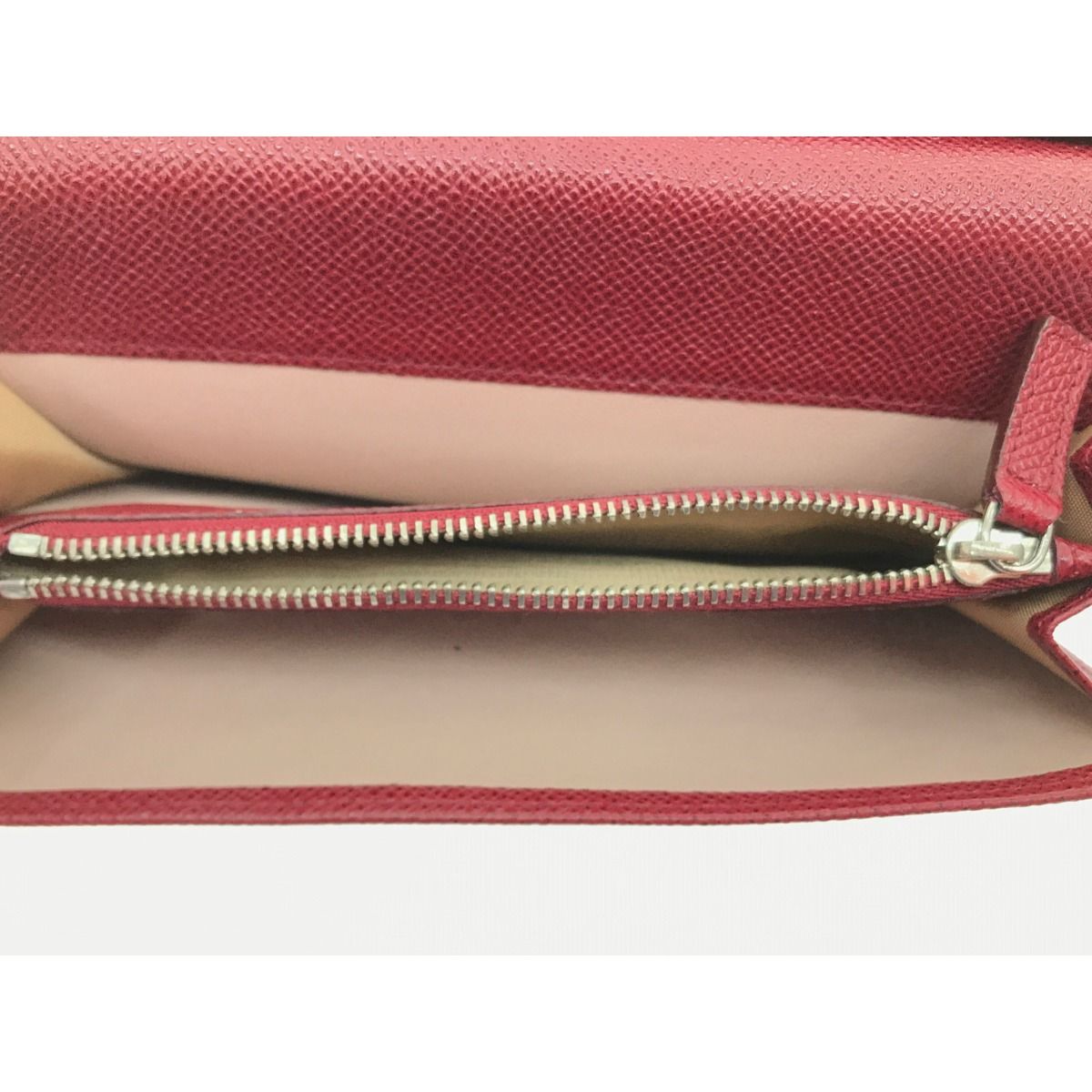 Bvlgari Bvlgari Long Wallet Logo Clip Ruby ​​red 33744