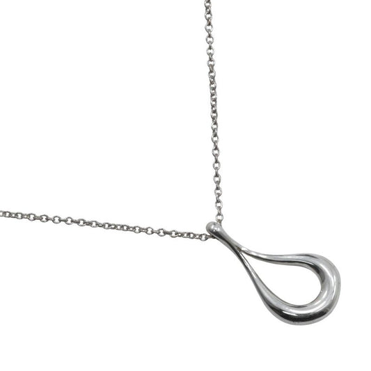 Tiffany & Co Open Teardrop Elsa Peretti 925 Silver Ladies 2.7g Necklace