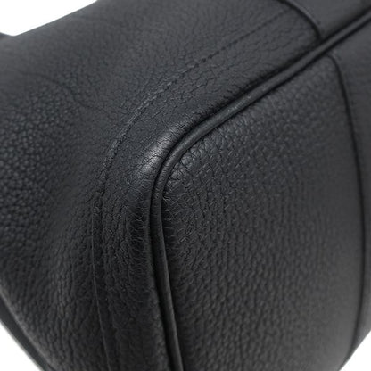 Hermes Tote Bag Garden Party PM Negonda Black Silver Hardware Black Engraved Y