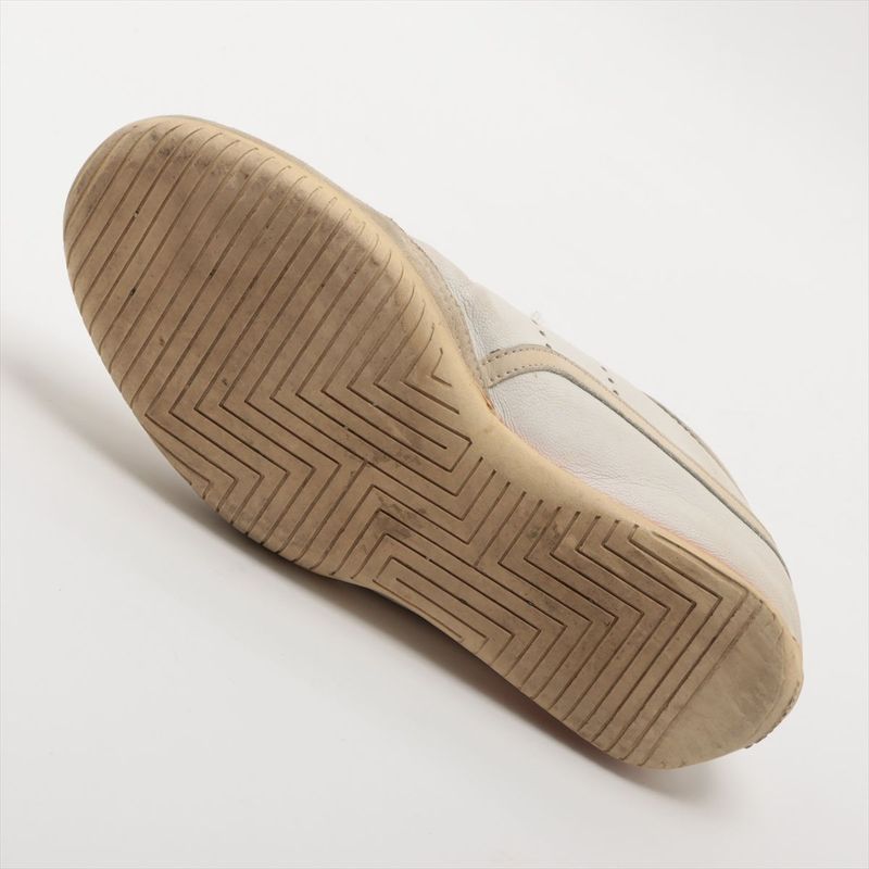 Hermes Leather Sneakers Women's 35 White And Beige Made In Italy