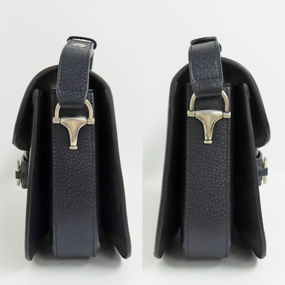 Gucci Horsebit 1955 Medium 602204 Shoulder Bag Navy - GG Supreme