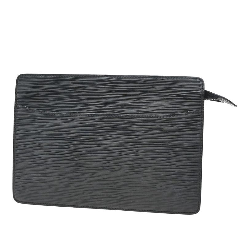 Louis Vuitton Pochette Homme Clutch Bag Epi Black 05kb044