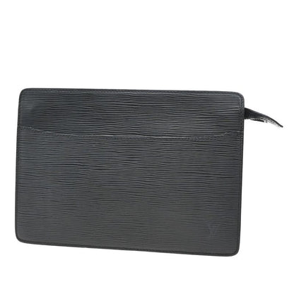 Louis Vuitton Pochette Homme Clutch Bag Epi Black 05kb044