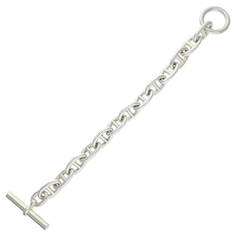Hermes Chaine D'ancre TGM Chaine D'ancre TGM Silver Bracelet Men's 13link