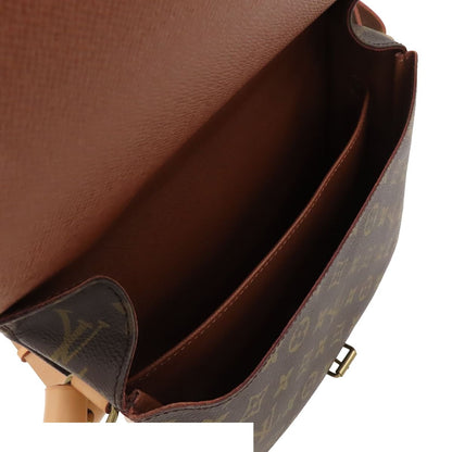 Louis Vuitton Cartouchiere GM Brown Monogram Canvas Shoulder Bag — view 5
