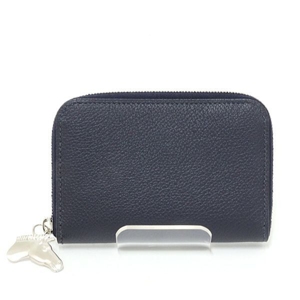 Hermes Card Case Zip Azap Cheval Color Brown Nuit Horse