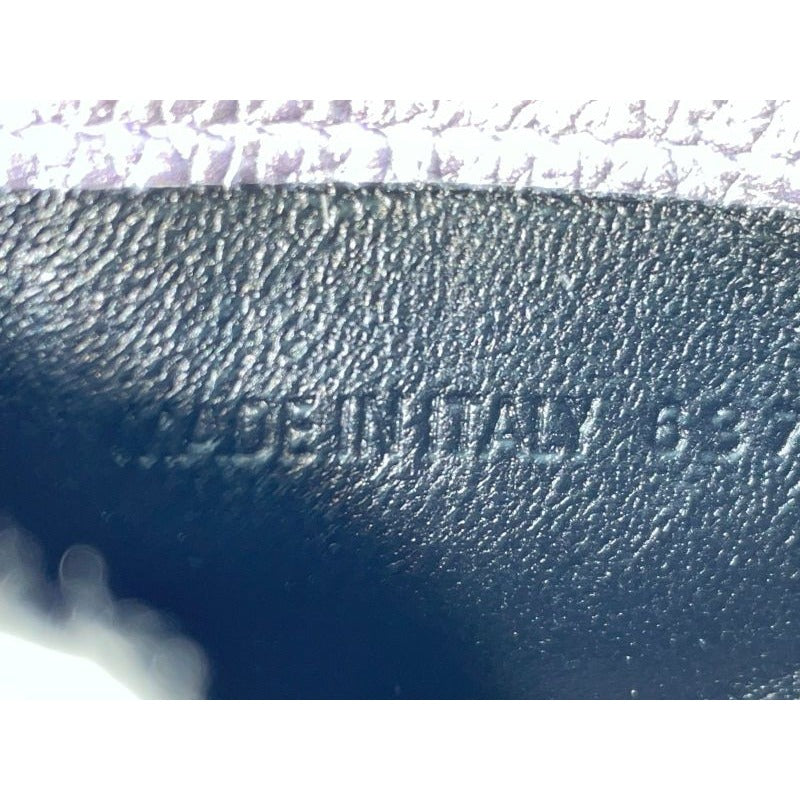 Balenciaga Leather Coin Case Metallic Purple — view 9