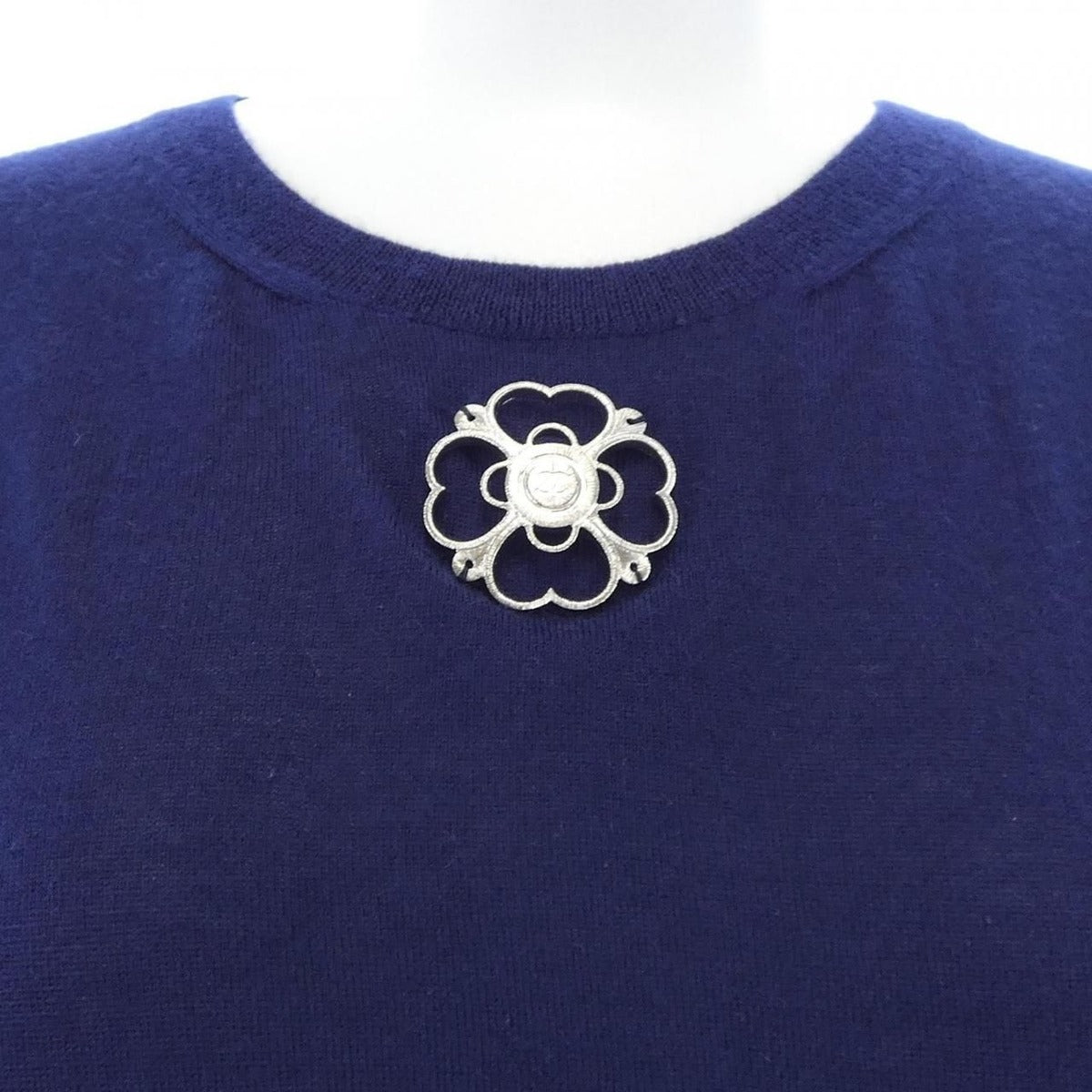Chanel Knit Top Navy — view 6