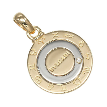 Bvlgari Horoscope 18K Yellow Gold Diamond Stainless Steel