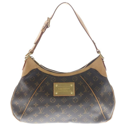 Louis Vuitton Monogram Thames GM Shoulder Bag Brown Leather Gold