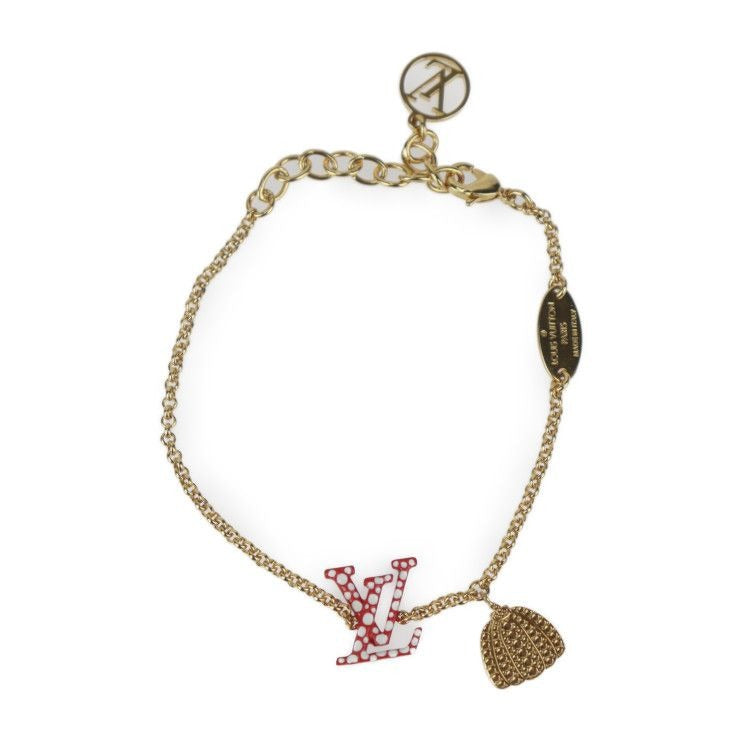 Louis Vuitton Bracelet Iconic Infinity Dot M0970 a Metal Gold Red