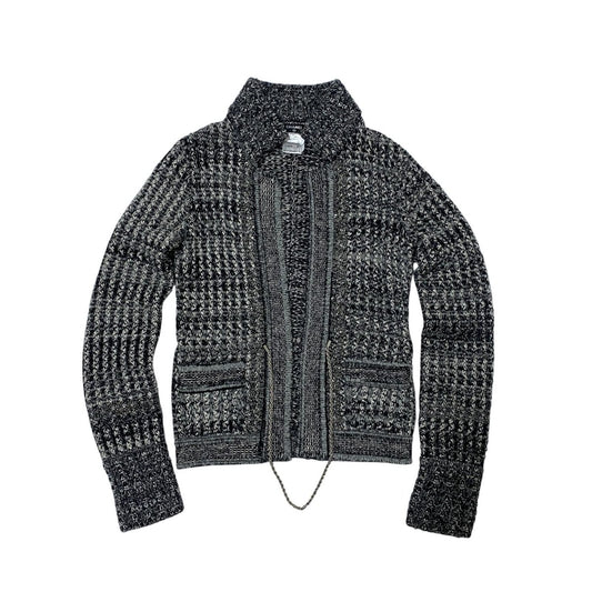 Chanel Cashmere Knit Chain Bijou Cardigan 36