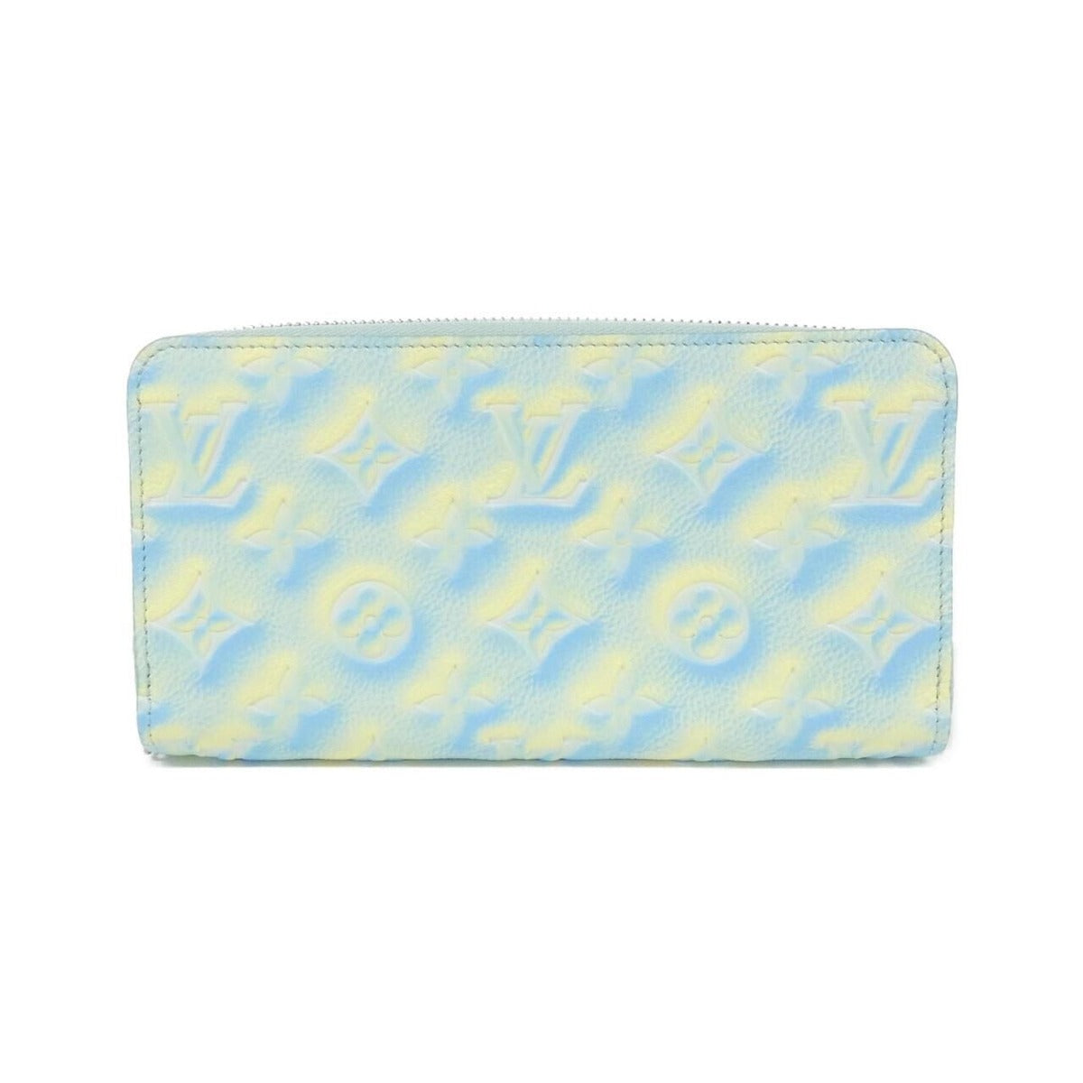 Louis Vuitton Monogram Empreinte Zippy Wallet Vert D'eau