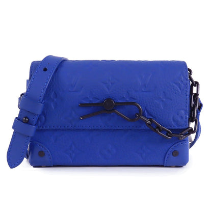 Louis Vuitton Steamer Wearable Wallet Blue Monogram Taurillon Shoulder Bag