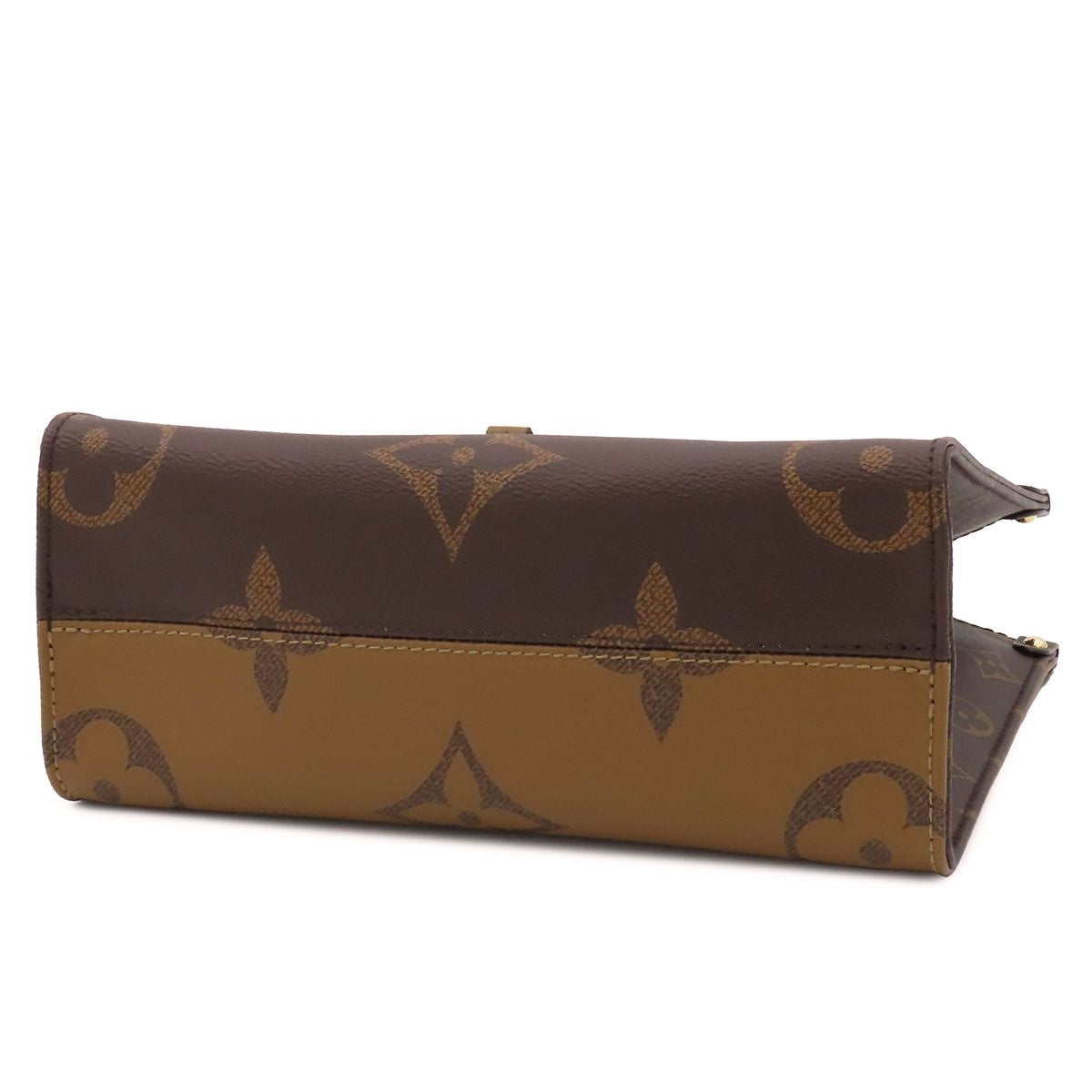 Louis Vuitton On The Go PM Brown Monogram Reverse Giant 2-Way Mini Tote Bag — view 3