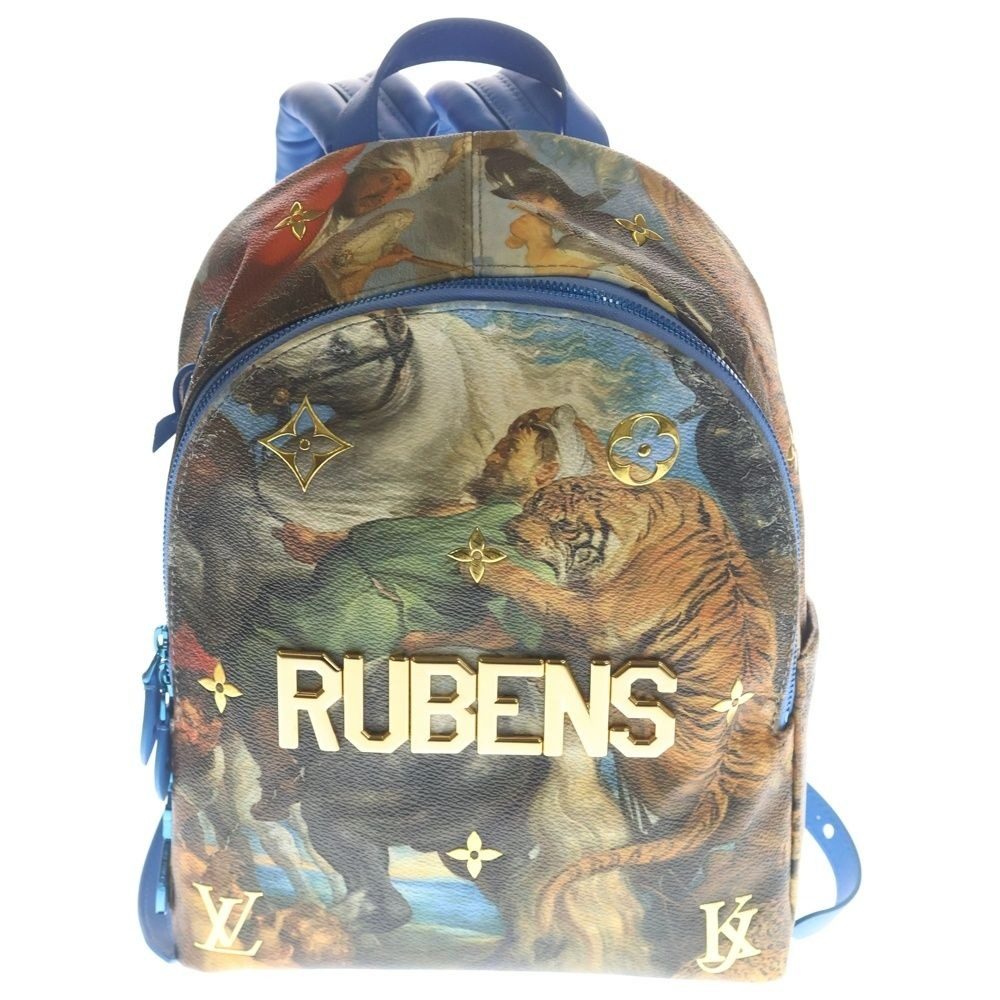 Louis Vuitton Master's Collection Rubens Palm Springs Sleeves Backpack Blue