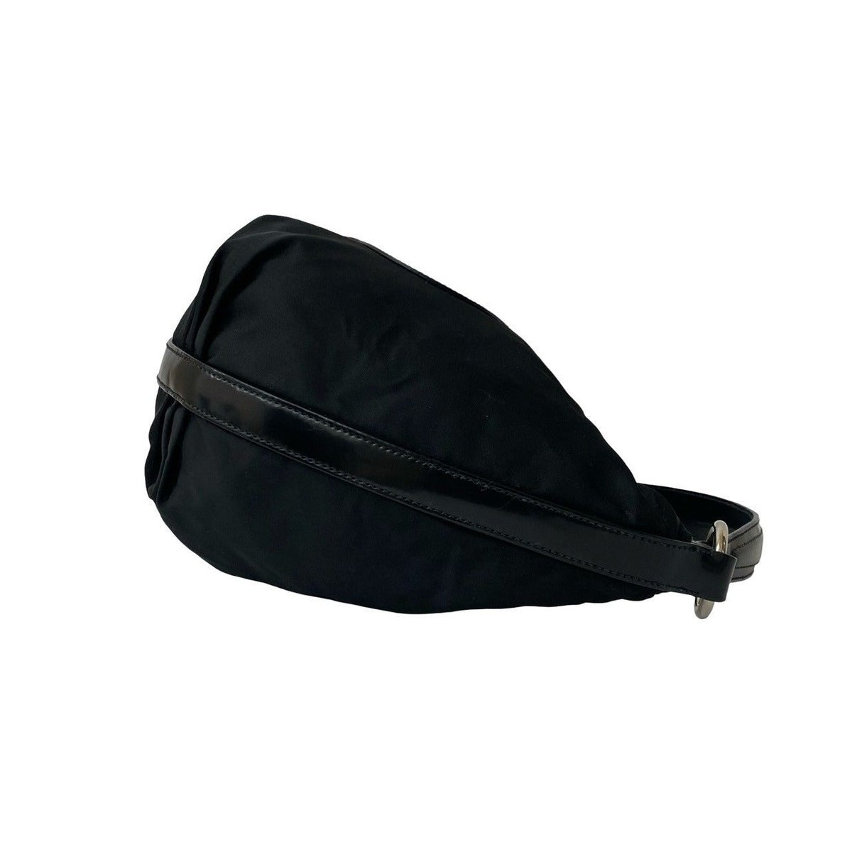 Prada Log Nylon Leather Shoulder Bag Tote — view 6