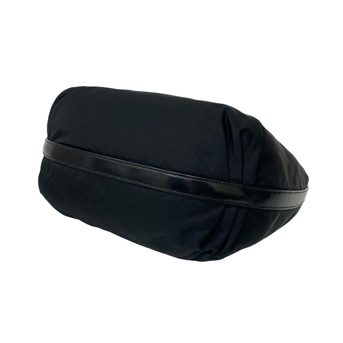 Prada Log Nylon Leather Shoulder Bag Tote — view 8