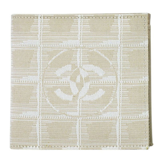 Chanel Coco Mark New Travel Line Bifold Wallet Compact Canvas