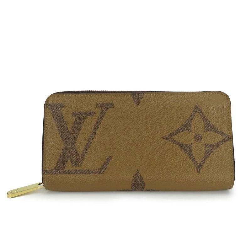 Louis Vuitton Long Wallet Zippy Monogram Giant Reverse Brown