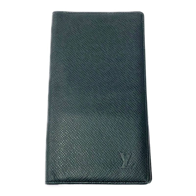Louis Vuitton Taiga Porte Barrule Carte Cles Di Black Long Wallet