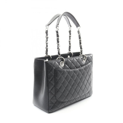 Chanel Tote Quilted Grand Shopping GST Black Caviar Leather — view 2