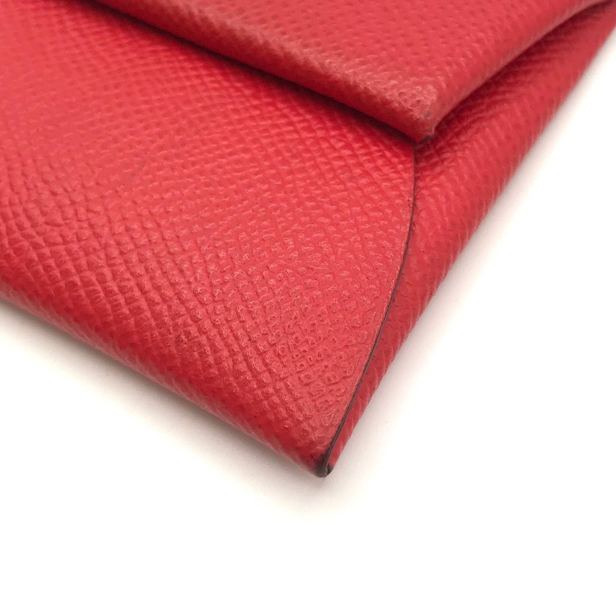 Hermes Bastia Evelyne Red Shikaku Coin Case — view 3