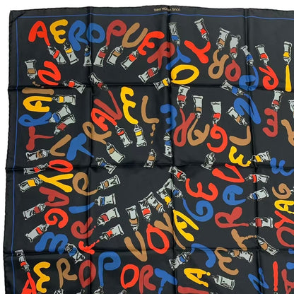 Louis Vuitton Scarf Silk Paint Pattern — view 2